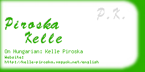 piroska kelle business card